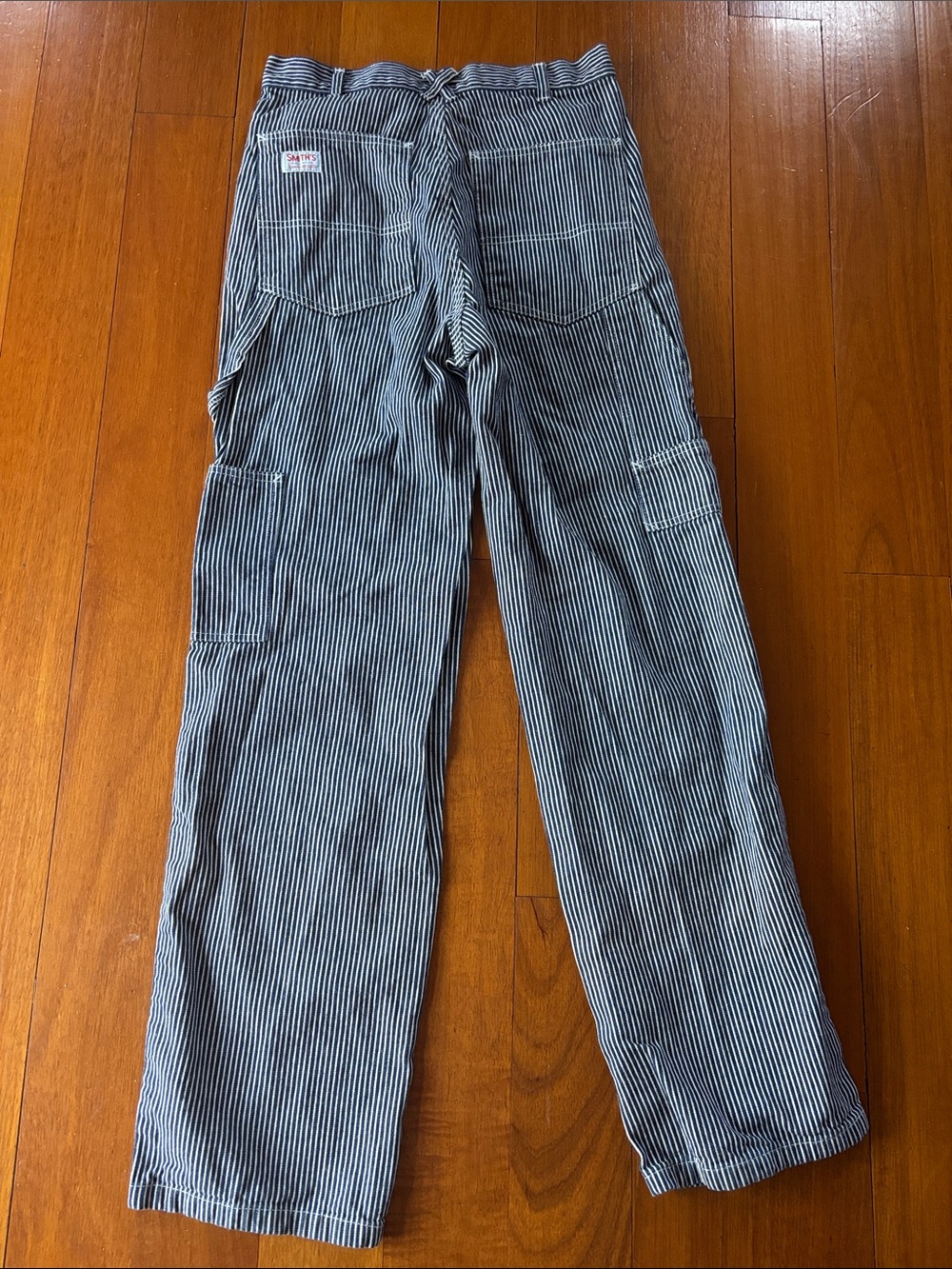 Vintage Women’s Smith blue and white hickory workwear pants
